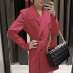 ZARA BUTTONED BLAZER DRESS w/ Pockets & Buttons NEW Photo 8