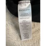 Athleta  Black Cropped Tank Top Standard M High Neck Racerback Yoga Gym Photo 4