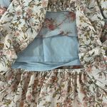 By the River Floral Ruffle Midi Dress Sz L Blue Size L Photo 5