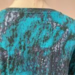 H by Halston  Printed V-neck Rayon‎ Long Sleeve Top Womens XS Spring Soft Photo 8