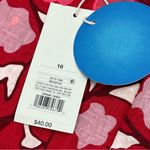 Rhode x Target Midi Red Floral‎ Linen Blend Bell Sleeve Dress Size 16 Summer NEW Photo 5