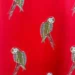 Loft  Size Medium‎ Blouse Red Parrots Sleeveless Flowy Loose Thin Straps Summer Photo 2