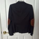 Banana Republic  Black Blazer Tailored Suit Jacket with elbow patches sz 2 Photo 3