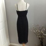 NBD Averie Polka Dot Midi Wrap Dress Black Sz Small NWT Photo 3