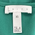 Leith Women's Size XS Green Draped Tunic Sleeveless Midi A-line Dress Photo 4