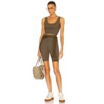 WARDROBE.NYC Bike Shorts in Military Green XSmall New Womens Tights Leggings Size XS Photo 3