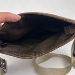 Coach Brown Signature Jacquard Stripe Crossbody Bag Purse Adjustable Strap Photo 5