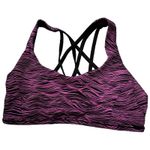 Lululemon Free To Be Tranquil Bra in Life Lines Polar Pink Black Size 8 W2AAFS Photo 0