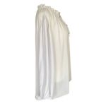 Counterparts women's size XL long sleeve white blouse ruffle neckline front tie Photo 2