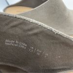 Call it spring suede peep toe mules stack heeled women’s Size 7.5 Galerassi Photo 9