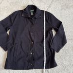 Ralph Lauren  Black Cotton Snap Button Cardigan Jacket Casual Minimalist Sweater Photo 2