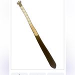 Lucky Brand Embroidered Cream and Brown Belt Photo 4