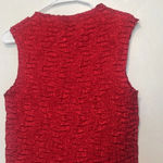 John Paul Richard Uniform  Red Smocked Ruffled Tank Photo 3