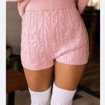 Priceless size medium cableknit sweater shorts Pink Photo 0