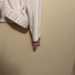 Lou & grey  White Varsity Jacket with Rainbow Cuffs Photo 6