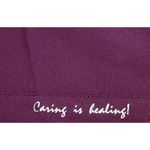 Healing Hands  Purple Label Jordan Mock Wrap Scrub Top Women XL Wine VNeck Pocket Photo 8