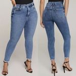Good American  good waist crop skinny jeans high‎ rise women’s size 15 Photo 1