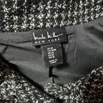 Nicole Miller Women's black/white Button-Down Tweed Jacket/Blazer, Size M Photo 6