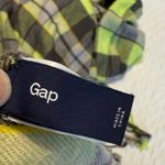 Gap  Plaid Blanket Scarf Wrap w/ Fringe Gray Neon Green 84” by 24” Acrylic Unisex Photo 3