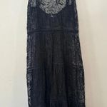Ramy Brook Eyelet Lace Long Swim Cover Up Dress Black size Small 1084 Photo 1