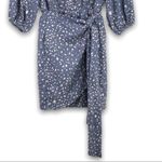 VICI NWT -  Exclusive w/ FATE - Ash Blue Long Sleeve Dress Faux Wrap - Small Photo 3