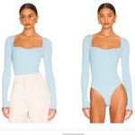 NEW One Grey Day Seville Bodysuit in Blue Jean Size L Photo 1
