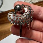 Cha Cha Signed Sarah Cov Silver Tone  Dangle Charms Clip On Earrings Coventry Photo 6