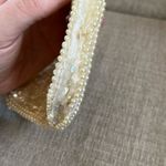 Vintage Miranda Japan Pearl Beaded and Sequin Pouch White Photo 3