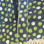Vera Bradley  crossbody Purse shoulder bag, Lucky Dots, navy, green, white polka Photo 6