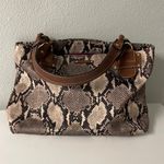 Kate Spade EUC Python Triple Entry Shoulder Handbag Tote Photo 0