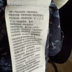 Hollister  Womens Blouse Sz‎ XS Blue Gold Sheer Chiffon Designs Photo 8