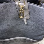 Kate Landry shoulder bag purse silver metallic gold zipper detail tassel Photo 4