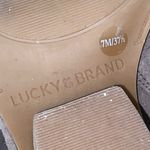 Lucky Brand TAUPE LEATHER BOOTIES CHUNKY BLOCK HEEL Photo 8