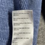 Free People Beach Shirt Ribbed Knit Henley Top Long Sleeve Casual Button Blue XS Photo 5