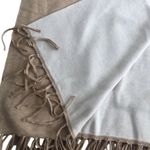 Chicos Reversible Ruana Wrap-One Size-Fringe Detail-Neutral- Classic-Shawl Photo 8