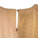 Knox Rose  Flutter Sleeve Eyelet Lace Dress – Size M – Tan Boho Babydoll Style Photo 4