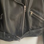 Calvin Klein Women's Black Faux Leather Jacket Photo 2
