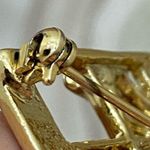 Vintage DANECRAFT Cat Bird Brooch Gold Photo 8