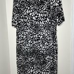 George Black & White dress asymmetric neckline size XL missing belt Photo 1