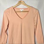 Daily Ritual Peach Orange Supima Cotton V Photo 2