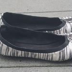 Elina Striped Fabric Ballet Flats | Bandolino Striped Round Toe Flats Photo 1