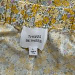 Things Between Yellow Floral Margaret Women's Pants Size L Photo 3