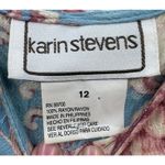 Karin Stevens Vintage 90s Womens Floral Short Sleeve Top Maxi Dress Set 12 Photo 5