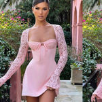 Babyboo Pink  Mini Dress Photo 1