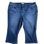 Lane Bryant Women’s Capri Jeans Plus Size 22 Blue Denim Mid Rise Signature Fit Photo 0