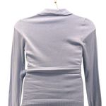Ann Taylor  Faux Wrap Sweater‎ Blue Medium Photo 1