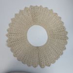 Handmade Antique Vintage Crochet Lace Collar Victorian Beige Edwardian Boho Stunning Photo 5