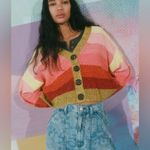 Urban Outfitters  Turner Ribbed Cropped Button-Down Cardigan - size S Photo 9