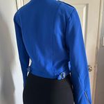 XOXO cropped blue blazer Photo 3