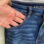 American Eagle Womens Jeans High Rise Jegging Distressed Blue Denim 6 Long Photo 6